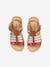 Sandalias con múltiples correas, para niña AMARILLO FUERTE LISO+lote marrón+MARRON CLARO LISO CON MOTIVOS 