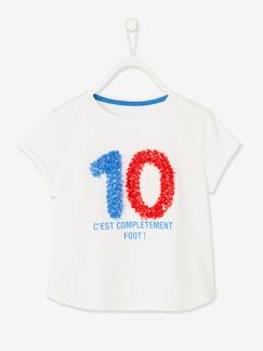 Niña-Camisetas-Camisetas-Camiseta fútbol con motivo frufrú fantasía, para niña