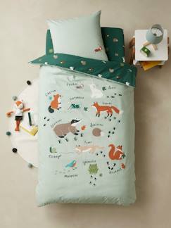 Textil Hogar y Decoración-Ropa de cama niños-Conjunto de funda nórdica + funda de almohada infantil de algodón orgánico* Estudio Animal