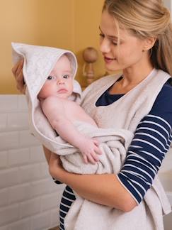 Puericultura- Cuidado del bebé-Accesorios baño bebé-Capa de baño padre/bebé