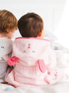 Ecorresponsables-Textil Hogar y Decoración-Albornoz de baño personalizable para bebé, Pequeño Ratoncito
