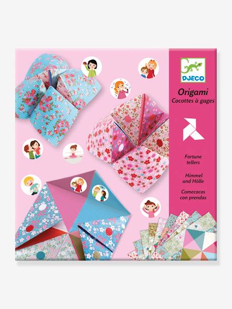 Origami - Comecocos de papel Flores DJECO rosa 