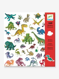 Juguetes-Actividades artísticas-160 adhesivos Dinosaurios DJECO