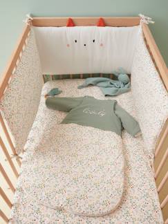 Preparar la llegada del Bebé - Dormir-Protector de cuna Florecitas