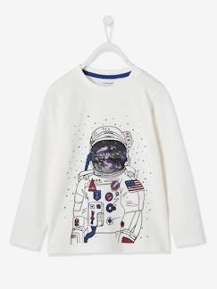 El brillo de la Navidad-Camiseta con astronauta, para niño
