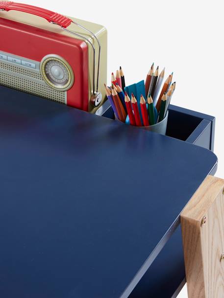Escritorio especial primaria LÍNEA ARCHITEKT AZUL OSCURO LISO+Blanco/madera clara+ROSA CLARO LISO CON MOTIVOS+VERDE CLARO LISO 