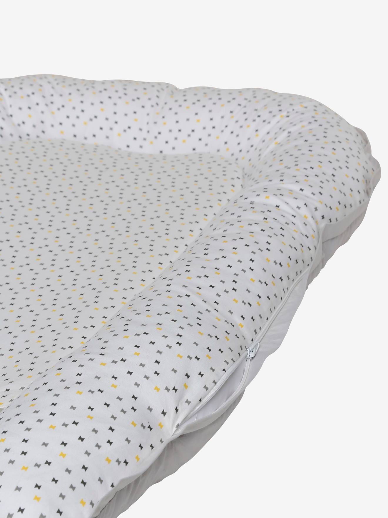 Cojin Reductor De Cama 2 En 1 Vertbaudet Blanco Medio Liso Con Motivos Vertbaudet