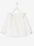Blusa con volante para bebé niña AZUL OSCURO A RAYAS+BLANCO CLARO LISO+ROSA CLARO ESTAMPADO 