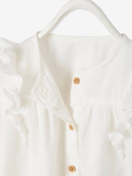 Blusa con volante para bebé niña AZUL OSCURO A RAYAS+BLANCO CLARO LISO+ROSA CLARO ESTAMPADO 
