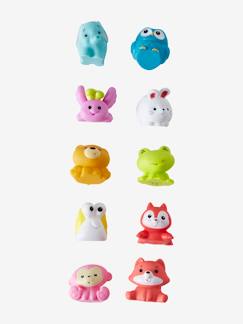 Juguetes- Primera edad-Juguetes de baño-Conjunto de 10 muñecos de baño animales