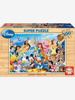 Juguetes-Juegos educativos- Puzzles-Puzzle de madera 100 piezas El maravilloso mundo de Disney® EDUCA