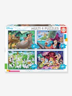-Lote de 4 puzzles progresivos 50 a 150 piezas Multi 4 Clásicos Disney® EDUCA