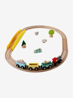 Juguetes-Juegos de imaginación-Pequeño circuito de tren de madera