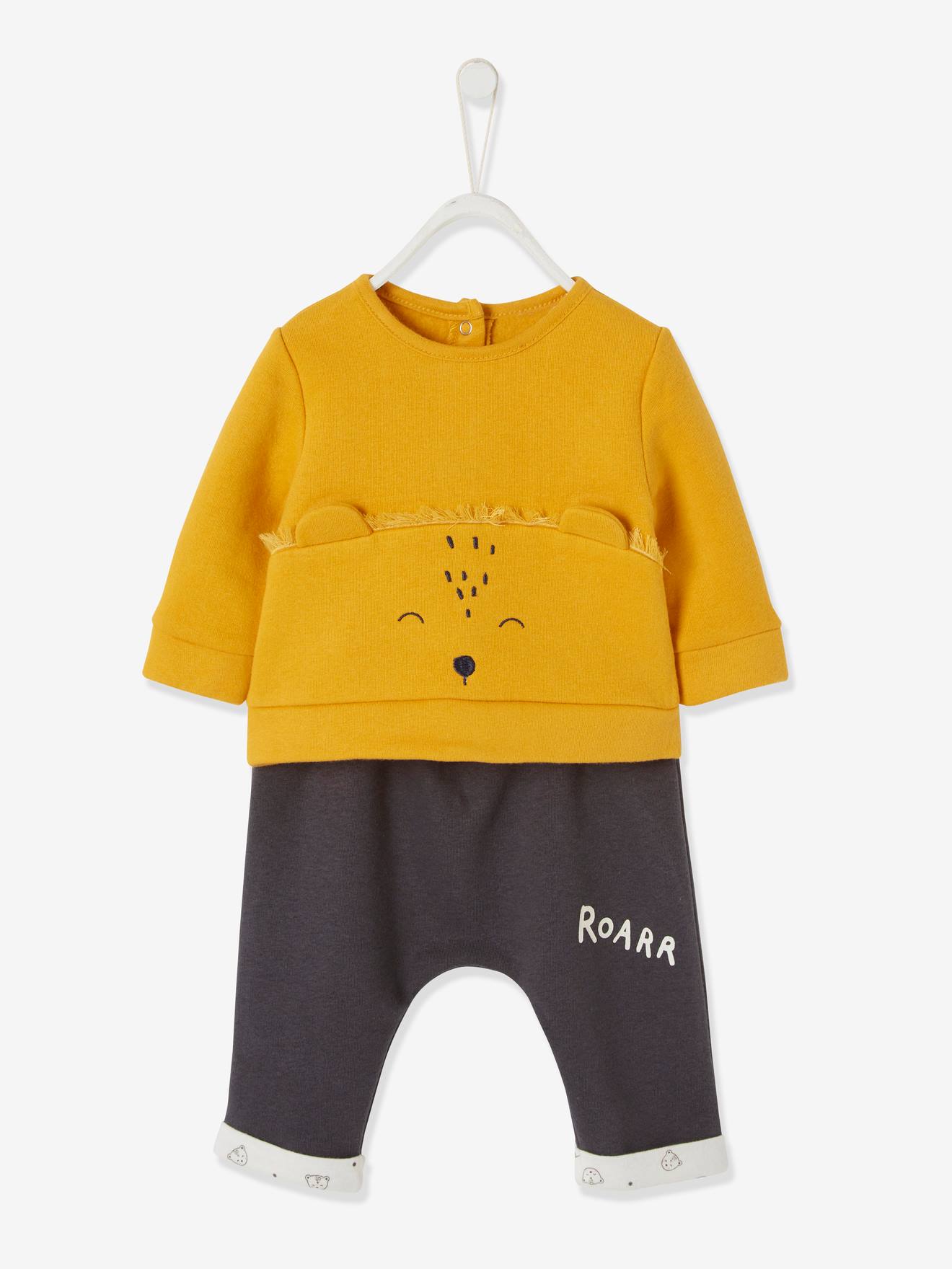 SUDADERA PARA BEBÉ NIÑO 'MICKEY', AMARILLA