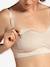 Sujetador de embarazo y lactancia con memoria de forma CARRIWELL BEIGE MEDIO LISO+NEGRO OSCURO LISO 