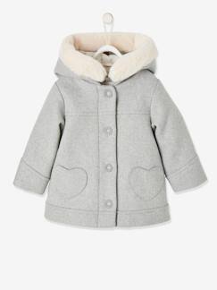 -Abrigo con capucha para bebé niña