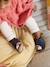 Zapatillas de casa para bebé de piel ligera AZUL OSCURO LISO CON MOTIVOS 