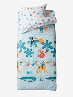 Textil Hogar y Decoración-Ropa de cama niños-Conjunto caradou "fácil de arropar" sin nórdico JUNGLE PARTY