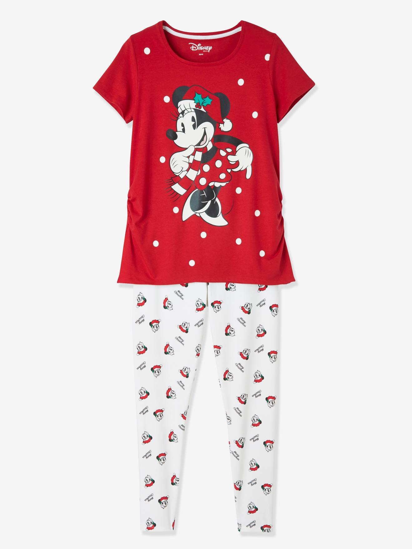 Pijama Navidad para embarazo Disney® rojo medio liso - Minnie