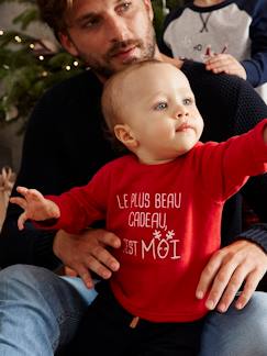 Bebé-Sudaderas, jerséis y chaquetas de punto-Sudadera de Navidad con mensaje, para bebé niño