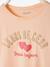 Camiseta para niña con mensaje divertido ROSA CLARO LISO 