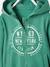 Sudadera con cremallera, capucha y motivo gráfico para niño AZUL OSCURO JASPEADO+MARRON MEDIO LISO CON MOTIVOS+VERDE OSCURO LISO CON MOTIVOS 