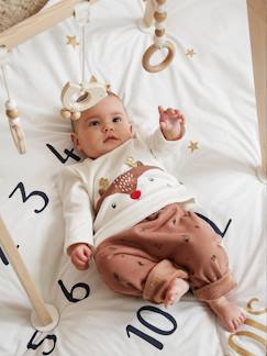 Bebé-Conjuntos-Conjunto de Navidad de camiseta + pantalón + calcetines para bebé niño