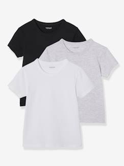 Niño-Ropa interior-Camisetas de interior-Pack de 3 camisetas para niño de manga corta