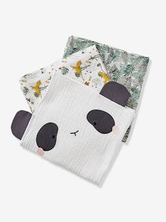 Panda-Lote de 3 paños Hanói