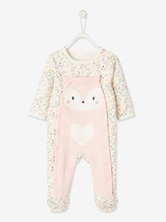 Bebé-Pijamas-Pelele de felpa con automáticos delante, para recién nacido