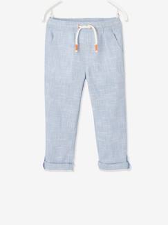 Niño-Shorts y bermudas-Pantalón remangable como pantalón pesquero de tejido ligero, para niño