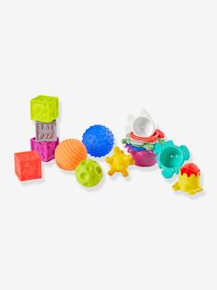Juguetes- Primera edad-Estuche con bolas, cubos y cubiletes Infantino