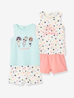 Niña-Pijamas-Lote de 2 pijamas con short para niña