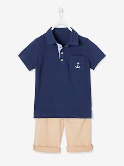 Niño-Camisetas y polos-Camisetas-Conjunto de polo y bermudas para niño