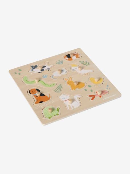 Puzzle con botones Animales de compañía multicolor 