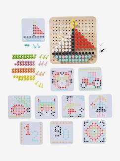 Juguetes-Juegos educativos- Formas, colores y asociaciones-Juego de mosaico de madera
