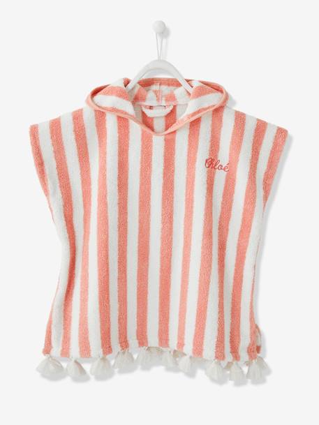 Poncho De Bano Para Bebe Personalizable Rosa Medio A Rayas Vertbaudet Poncho De Bano Para Bebe Personalizable Rosa Medio A Rayas Vertbaudet
