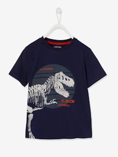 Camiseta con dinosaurio gigante, para niño