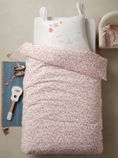 Textil Hogar y Decoración-Ropa de cama niños-Conjunto de funda nórdica + funda de almohada Conejita Romántica