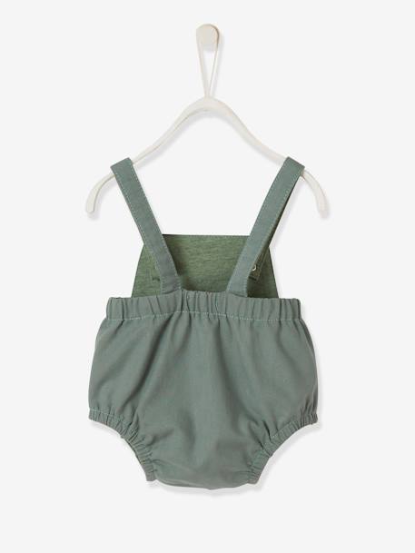 Mono para bebé recién nacido con forma de pelele amarillo pálido+AZUL OSCURO A RAYAS+coral+óxido+Verde medio liso 