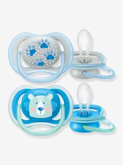 -Lote de 2 chupetes Ultra Air Animals 2a edad Philips AVENT