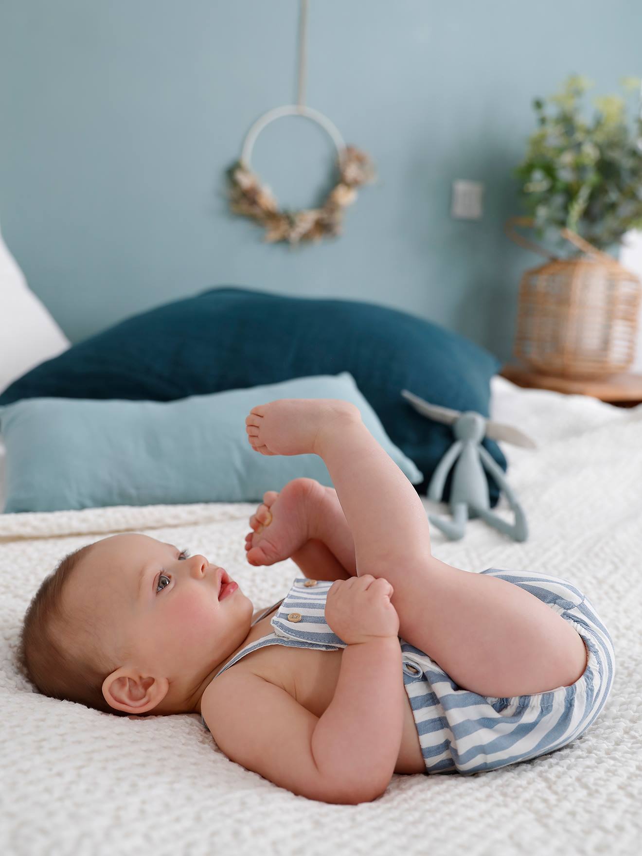 Sábanas para cochecitos y cunas Muestra Azul - Textil Bebé