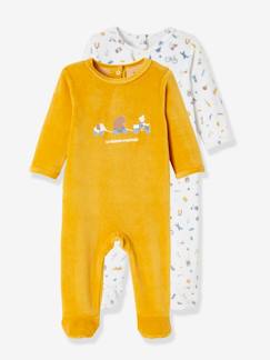 Bebé-Pijamas-Lote de 2 pijamas de terciopelo "Gran Aventura" para bebé