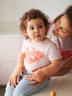 Bebé-Camisetas-Camisetas-Camiseta Family Team bebé colección cápsula Vertbaudet y Studio Jonesie de algodón orgánico