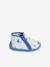 Zapatillas de casa con cremallera para bebé niño, fabricadas en Francia GRIS CLARO ESTAMPADO 