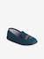 Zapatillas de casa slip-on para niño, fabricadas en Francia AZUL MEDIO ESTAMPADO 