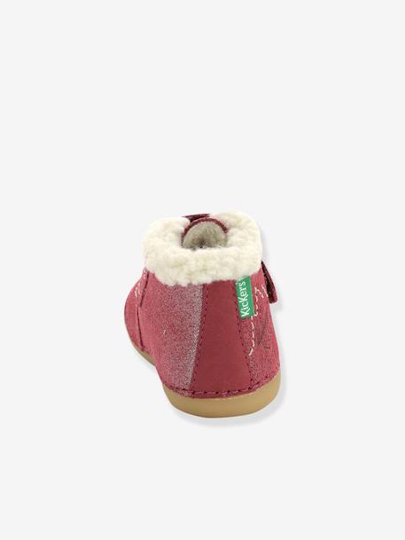 Botines de piel para bebé Somoons KICKERS® Primeros Pasos AZUL OSCURO METALIZADO+caramelo+ROSA CLARO METALIZADO 