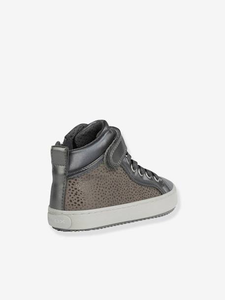Zapatillas Mid Kalispera Girl GEOX® GRIS OSCURO LISO CON MOTIVOS+NEGRO MEDIO LISO CON MOTIVOS 