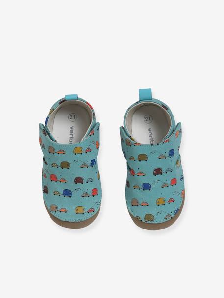 Zapatillas de casa con tejido estampado, para bebé niño AZUL MEDIO ESTAMPADO 