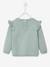 Jersey con volantes y pompones Cereza, para bebé AZUL OSCURO A RAYAS+BLANCO CLARO LISO CON MOTIVOS+ROJO OSCURO LISO CON MOTIVOS+VERDE MEDIO LISO CON MOTIVOS+VIOLETA MEDIO LISO CON MOTIVOS 